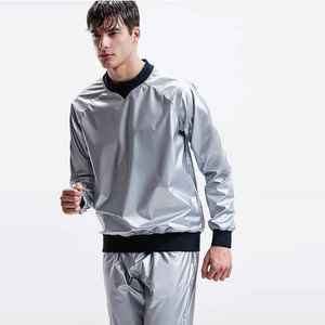 Combinaison de sauna pour homme et femme, vêtements de sport pour entraînement complet du corps, améliorant la sudation, avec poches - Product Image 1