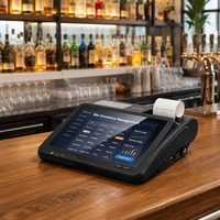 Mesin POS Android dengan Printer Thermal Terintegrasi Layar Sentuh 10 Inci untuk Retail