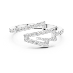 Elegante Anillo de Diamantes Cultivados en Laboratorio para Mujer, Oro Blanco de 18 Quilates con Baño de Rodio, para Compromiso/Boda/Ceremonias Religiosas/Regalo - Product Image 1