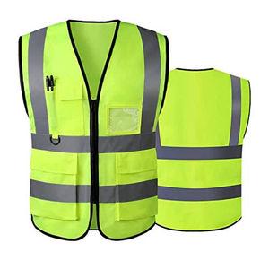 Chaleco de Seguridad Transpirable de Malla Reflectante de Alta Visibilidad para Trabajos Industriales, Construcción y Sitios de Trabajo al Aire Libre - Product Image 2