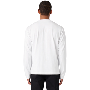 T-shirt à manches longues pour homme, coupe classique, col rond, poignets ouverts, petit imprimé central sur la poitrine, haut en maille pour usage quotidien, fabricant OEM personnalisé en gros - Product Image 2