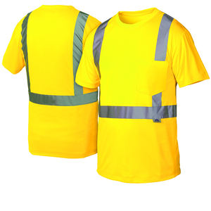 Vente en gros usine : T-shirt de travail de sécurité haute visibilité réfléchissant à manches courtes pour la sécurité - Product Image 2