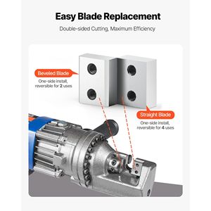 6 pièces de rechange 7/8 pouces 22 mm # 7 Lames électriques de coupe-ferraille double face CR12MOV haute dureté, lames industrielles, nouveau modèle - Product Image 5