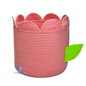 Cesta de Algodón Resistente para Bebé, Hecha a Mano con Cuerda, Cesta de Almacenamiento para Recién Nacidos, Ecológica, Venta al Por Mayor - Product Image 2
