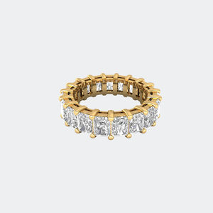 4.60CTW Radiant Cut Prong Set Eternity <b>Ring</b> - Product Image 2