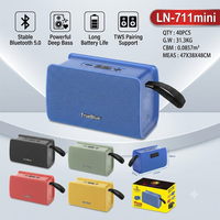 Altavoz Inalámbrico Portátil LN-711MINI con Correa de Mano, para Exteriores, Camping, Emergencias, Bajos Potentes, Resistente, Venta al Por Mayor