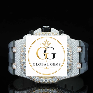 Premium Quality Modern Silver Iced Out Diamond <b>Watch</b> for <b>Work</b> Parties and Gift Purposes Available for Export Price from India - Product Image 5