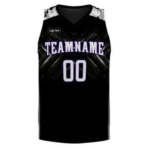 Wholesale Custom High Quality Men's Basketball uniforms Latest Embroidery Design Breathable Plus Size Youth Basketball Uniform - Product Image 2