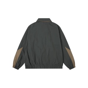 OEM Fashionable College <b>Jacket</b> Clothing <b>Workout</b> Retro College Windbreaker <b>Jackets</b> For Men New Design Two Tone Custom Wholesale - Product Image 1