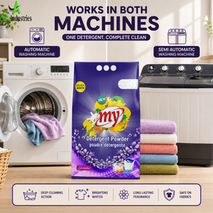 Poudre de lessive à la lavande 2X Nettoyage en profondeur |   Élimination puissante des taches pour vêtements extra-blancs Lavage à la main et en machine Parfum frais - Product Image 2