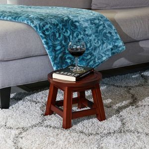 Maple Leaf Cherry Carved Wooden <b>Step</b> <b>Stool</b> Kids' Furniture - Product Image 5