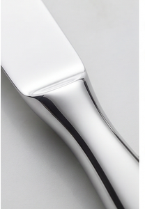 Ensemble de couteaux et cuillères minimalistes en acier inoxydable, finition miroir haute brillance, compatible lave-vaisselle, couverts de mariage - Product Image 2