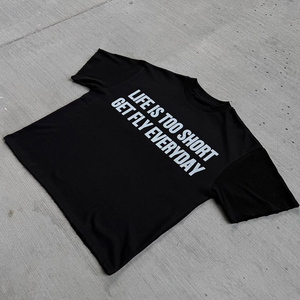 T-shirt personnalisé pour homme Y2K 180g en coton tissé 100% écologique, streetwear, fabricant de vêtements de marque privée haut de gamme OEM - Product Image 5