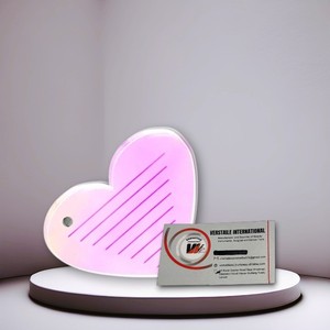 Novedad: Placas de Pestañas Cuadradas con Diseño de Corazón de Diamante, Marca Privada, Paleta de Extensión de Pestañas, Herramienta de Belleza Acrílica Reutilizable - Product Image 3