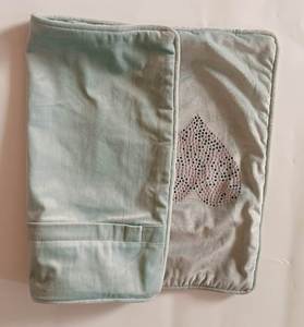Modern Square Velvet Cushion Cover Embroidered Pattern Light Green Handmade Eco-Friendly Washable Customizable Luxury Home Decor - Product Image 4