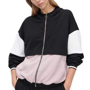 Nouveau style, dernière tendance pour femmes, sweats à capuche noirs personnalisés pour la gym, 100% coton - Product Image 1