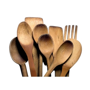 Cuillère en bois de qualité supérieure, écologique et durable, de qualité alimentaire, très vendue, réutilisable, petite, pour la cuisine - Product Image 1