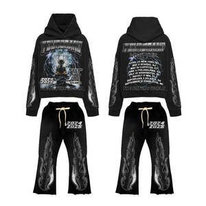 Conjunto Deportivo de Lujo con Pedrería, Sudadera Holgada y Pantalones - Product Image 2