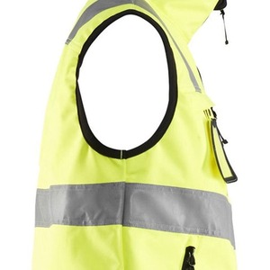 Chaleco de Seguridad de Alta Visibilidad Clase 2, Impermeable, Reflectante, Amarillo, con Múltiples Bolsillos y Cierre de Cremallera - Product Image 5