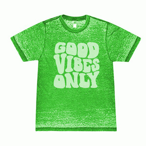 T-shirt en coton jersey à manches courtes et col rond pour homme, coupe classique, imprimé Good Vibes Only - Product Image 6