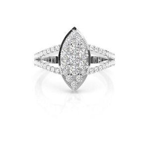 Anillo de Diamantes de Plata de Ley 925 de Diseño de Primera Calidad para Regalo de Lujo y Colección de Joyería Fina Disponible al Mejor Precio - Product Image 1