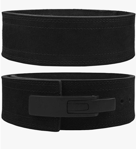 Ceinture en cuir professionnelle avec boucle à levier réglable pour la musculation, le CrossFit, l'haltérophilie et l'entraînement physique - Product Image 1