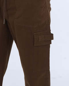 Pantalones cargo para hombre 100% algodón ecológico de secado rápido, transpirables, estilo liso, color sólido - Product Image 3