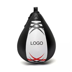 Ballon de vitesse de boxe en cuir PU léger, durable et réglable en hauteur, de haute qualité, pour l'entraînement de boxe et de fitness en salle de sport - Product Image 1