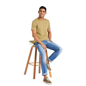 T-shirt en coton pour homme, col rond, respirant, manches courtes, décontracté, basique, couleur personnalisée, vêtements en gros - Product Image 6
