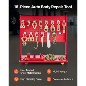 Tirapiedi Idraulico 6T per Carrozzeria con Martinetto ad Aria 3T e Pompa Idraulica a Pedale 6000PSI - Attrezzatura per Riparazione Auto - Product Image 4