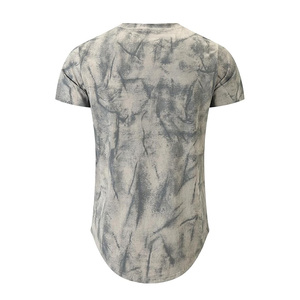 New Arrival High Demand Product Mens Hipster Hip Hop Ripped Round Hemline <b>Pattern</b> Print T Shirt - Product Image 4