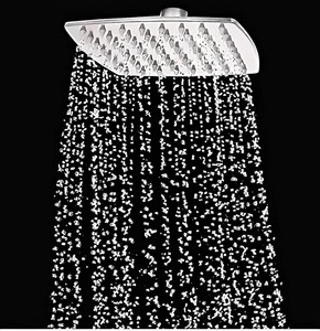 Ducha de Techo Curva de Acero Inoxidable 304 Sin Brazo |   Cabezal de ducha cuadrado para baño con acabado cromado, tamaño 8 x 8 pulgadas - Product Image 5