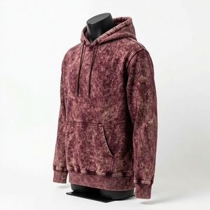 Sudadera con Capucha Vintage con Efecto Ácido, Personalizada, de Gran Gramaje, Estilo Oversize, Ropa Casual de Moda Urbana - Product Image 3