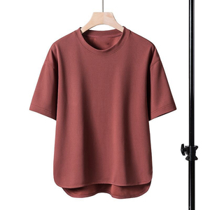 T-shirts d'été à manches courtes, style uni, confortables et amples, avec logo personnalisé OEM. - Product Image 4