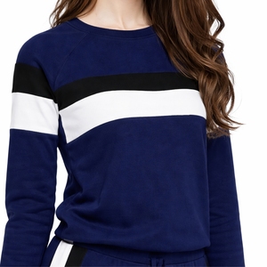 Ensemble de survêtement sportif pour femmes, leggings à manches longues, couleur unie, respirant, antibactérien, confortable, extensible - Product Image 3