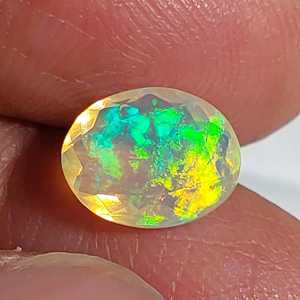 Ópalo Welo natural sólido, forma ovalada, brillante, tridimensional, multicolor, gema suelta, ópalo de fuego para la fabricación de joyas al por mayor - Product Image 6