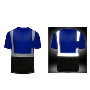 T-shirt de sécurité réfléchissant en polyester personnalisable avec logo, directement de l'usine, vêtements de sécurité faciles à porter, fabriqués par des fabricants de vêtements de sécurité. - Product Image 5