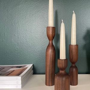 Premium Wooden Candle Stand Handmade Rustic Accent Piece For Restaurant Tables Home Interiors And Festive Display Arrangements - Product Image 2