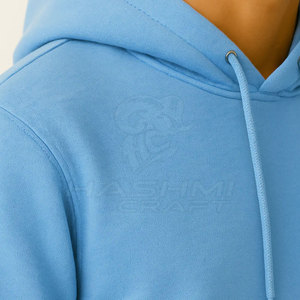 เสื้อฮู้ดดี้ผู้ชายสีพื้นทันสมัย ผ้าคอตตอนผสม พร้อมเชือกปรับได้ที่ฮู้ดและด้านในนุ่มสบาย เหมาะสำหรับสตรีทแวร์ - Product Image 5