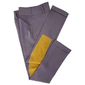 Horsekraft Niños Compresión Equitación Ecuestre Pantalones Bolsillos delanteros Slash Precio al por mayor Algodón Cuero Deportes Leggings Caballo - Product Image 6