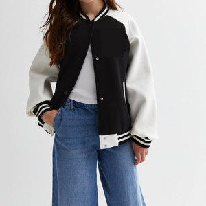 High Demanding Breathable Top Quality Women Varsity <b>Jacket</b> Hot Selling Women OEM Service Wool Fashion Varsity <b>Jacket</b> - Product Image 5