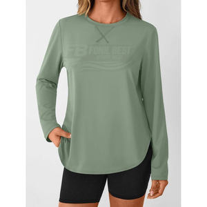 Camiseta Deportiva Transpirable de Manga Larga para Mujer, Protección Solar UPF 50+, Secado Rápido, para Correr y Deportes al Aire Libre - Product Image 3
