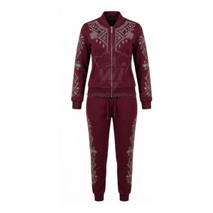 <b>Sparkly</b> <b>Two</b> <b>Piece</b> Tracksuit for Women Rhinestone Breathable Long Sleeve Women Rhinestone Tracksuits Matching <b>Set</b> - Product Image 2