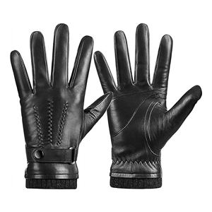 Guantes de piel de oveja de moda, cálidos para el invierno, para mujer. - Product Image 4