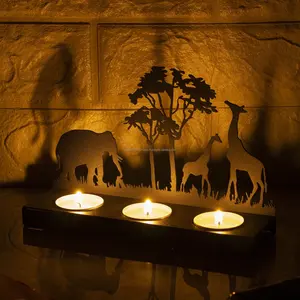 Bougeoir en métal de luxe pour les styles d'intérieur modernes et vintage Matériau de haute qualité pour un éclairage élégant au meilleur prix - Product Image 2