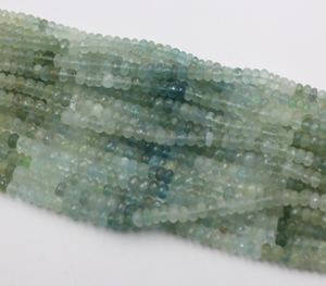 Precio al por mayor: Cuentas de aguamarina natural facetadas en forma de redonda, tamaño 6MM, longitud 13 pulgadas, para fabricación de joyas. - Product Image 3