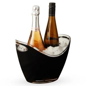 Bac à glace carré en acier inoxydable robuste de 5 L pour boissons, idéal pour les mariages et les cocktails, design minimaliste pour table. - Product Image 4