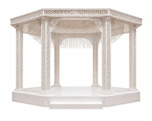 Mandap de mariage moderne en forme hexagonale découpé au laser en cristal - Nouvelle arrivée, professionnel et élégant - Product Image 2