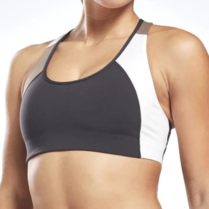 Sujetador deportivo con tiras RUNNING GIRL para mujer, sexy, con espalda abierta, de alto soporte para yoga, con copas extraíbles, reversible, sin costuras, con logo frontal. - Product Image 5