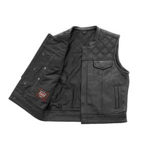 Upside <b>Men's</b> Club Style Leather Vest - Product Image 4